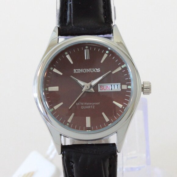 Women\'s Contemporary Dress Watch Silver With Black Strap 28mm main image 4